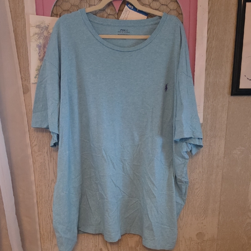 Polo by Ralph Lauren Men's Light Blue Tee